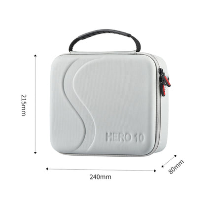 STARTRC Portable Shockproof Waterproof PU Case for GoPro HERO10 Black / HERO9 Black (Grey)-garmade.com