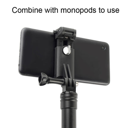 Selfie Sticks Monopods Mount Phone Clamp for iPhone, Samsung, HTC, Sony, LG and other Smartphones, Clip Range: 6-9cm(Black)-garmade.com