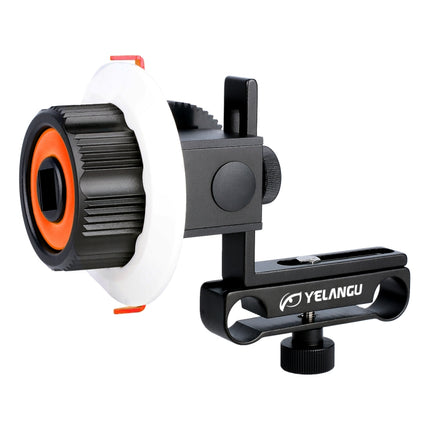 YELANGU F0 Camera Follow Focus with Gear Ring Belt for Canon / Nikon / Video Cameras / DSLR Cameras (Orange)-garmade.com