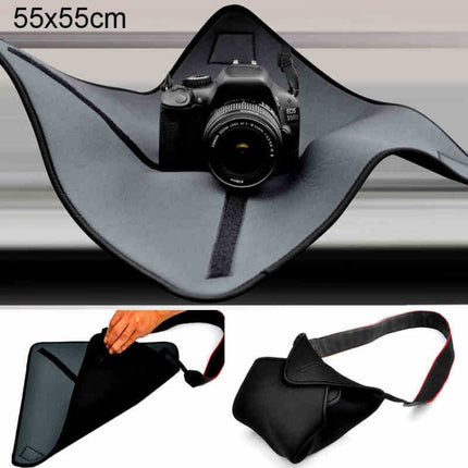 Shockproof Neoprene Bag Magic Wrap Blanket for Canon / Nikon / Sony Camera Lens, Size: 55 x 55cm-garmade.com