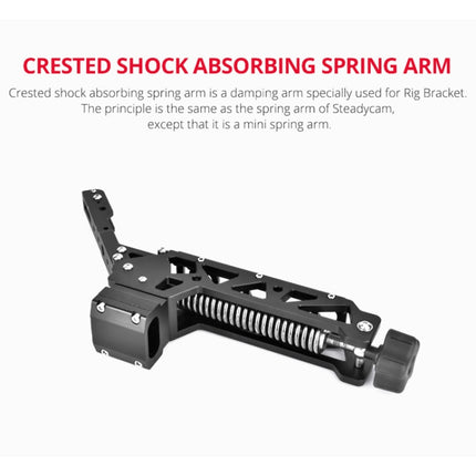 YELANGU BF01 Shock-absorbing Crested Damping Arm, Load: 3-15kg(Black)-garmade.com