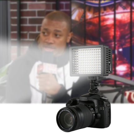 HD-160 White Light LED Video Light on-Camera Photography Lighting Fill Light for Canon, Nikon, DSLR Camera with 3 Filter Plates-garmade.com