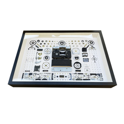 Non-Working Display 3D Mechanical Film Camera Rectangle Photo Frame Mounting Disassemble Specimen Frame, Model: Style 7, Random Camera Model Delivery-garmade.com