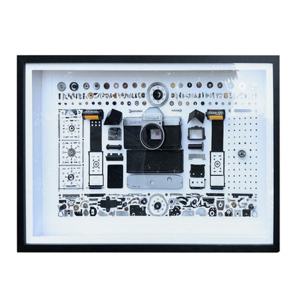 Non-Working Display 3D Mechanical Film Camera Rectangle Photo Frame Mounting Disassemble Specimen Frame, Model: Style 8, Random Camera Model Delivery-garmade.com