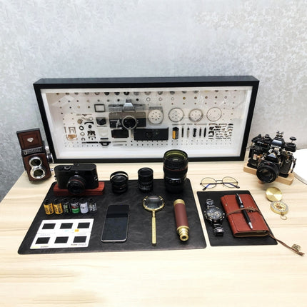 29 in 1 Non-Working Fake Dummy Camera Model for Leica + 3 x Camera Lens Models + 3D Camera Specimen Frame + 3D Camera Model + Retro Camera + Phone Model + Film Shell Models + Copper Compass + Metal Te ... + Notebook + Glasses + Mat Desk Photo Studio Props-garmade.com