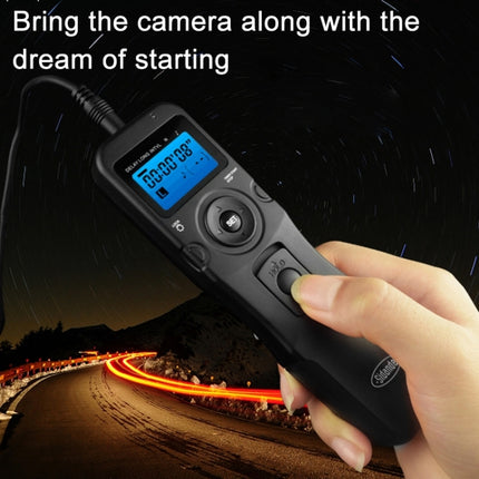 RST-7004 LCD Screen Time Lapse Intervalometer Shutter Release Digital Timer Remote Controller with N8 Cable for NIKON D3X/D3/D700/D300/D2X/D2H/D200/D1H/D1X/D800 Camera(Black)-garmade.com