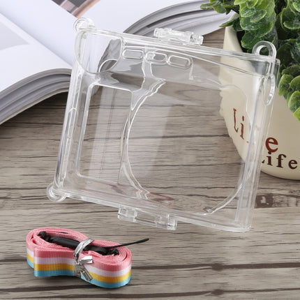 Protective Crystal Shell Case with Strap for FUJIFILM instax mini 90 (Transparent)-garmade.com