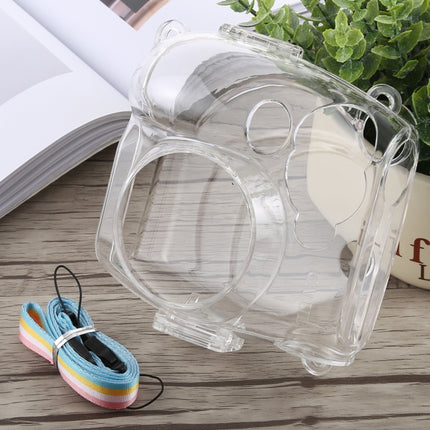 Protective Crystal Shell Case with Strap for FUJIFILM instax mini 7S (Transparent)-garmade.com
