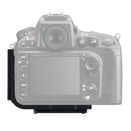 Vertical Shoot Quick Release L Plate Bracket Base Holder for Nikon D800 / D800E / D810(Black)-garmade.com