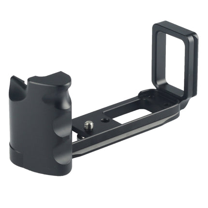 Vertical Shoot Quick Release L Plate Bracket Base Holder for FUJI X-E1 (Black)-garmade.com