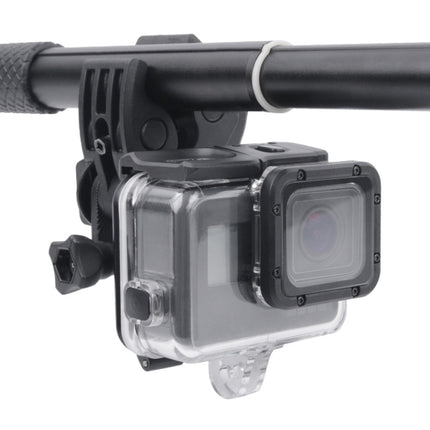Clamp Mount Connecting Adapter Kit with Waterproof Back Cover for GoPro HERO6 /5(Black)-garmade.com