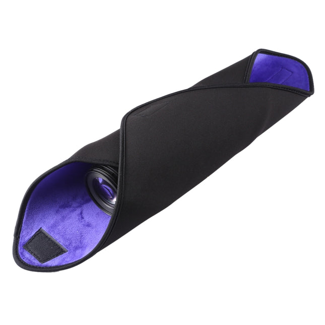 Hundred-folding Cloth Photography Camera SLR Liner Lens Bag Thickening Wrapped Cloth Plus Velvet, Size: 55x55cm (Purple)-garmade.com