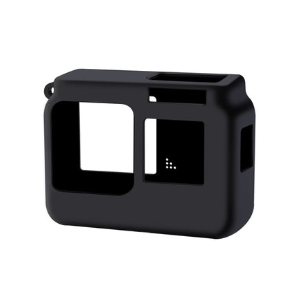 For Insta360 One R 4K with Frame Shockproof Silicone Protective Case with Lens Cap Cover(Black)-garmade.com