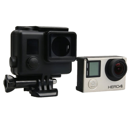 For GoPro HERO4 ABS Skeleton Housing Protective Case Cover with Buckle Basic Mount & Lead Screw-garmade.com