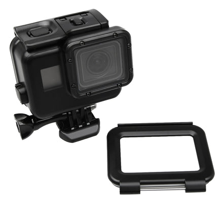 2 in 1 for GoPro HERO5 Touch Screen Back Cover + 45m Waterproof Housing Protective Case(No Need to Disassemble Lens When Installed) with Buckle Basic Mount & Lead Screw(Black)-garmade.com