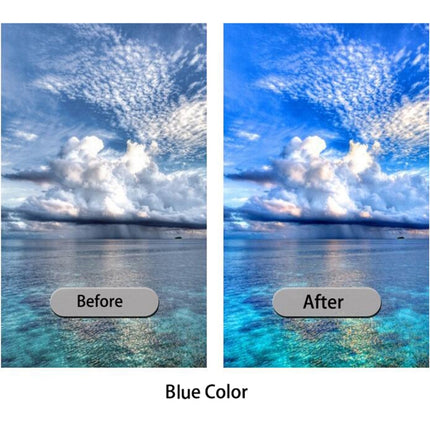 JSR Colored Lens Filter for Panasonic LUMIX LX10(Blue)-garmade.com