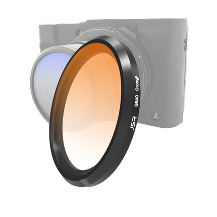JSR Gradient Colored Lens Filter for Panasonic LUMIX LX10(Gradient Orange)-garmade.com