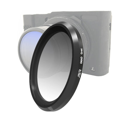 JSR Gradient Colored Lens Filter for Panasonic LUMIX LX10(Gradient Grey)-garmade.com