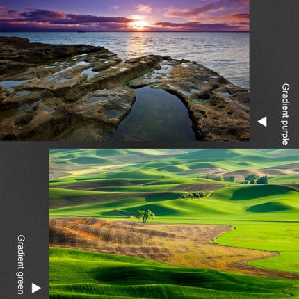 JSR Gradient Colored Lens Filter for Panasonic LUMIX LX10(Gradient Green)-garmade.com