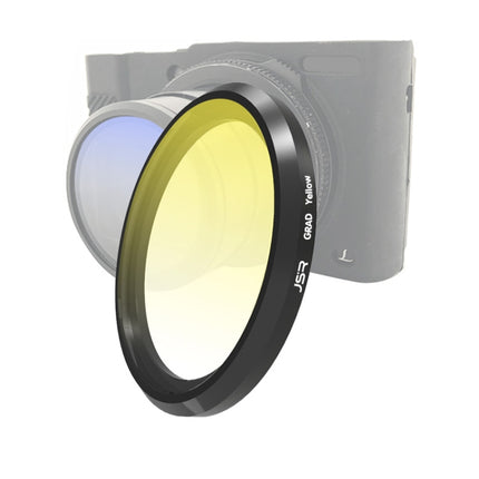 JSR Gradient Colored Lens Filter for Panasonic LUMIX LX10(Gradient Yellow)-garmade.com