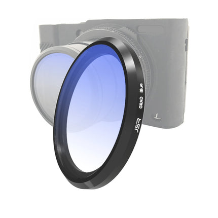 JSR Gradient Colored Lens Filter for Panasonic LUMIX LX10(Gradient Blue)-garmade.com