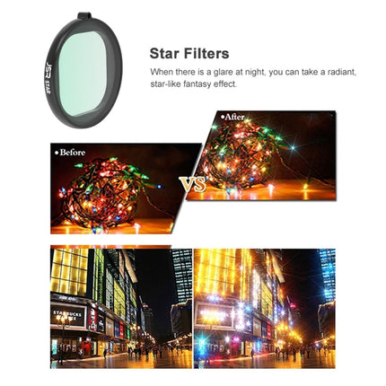 JSR Round Housing Star Effect Lens Filter for GoPro HERO8 Black-garmade.com