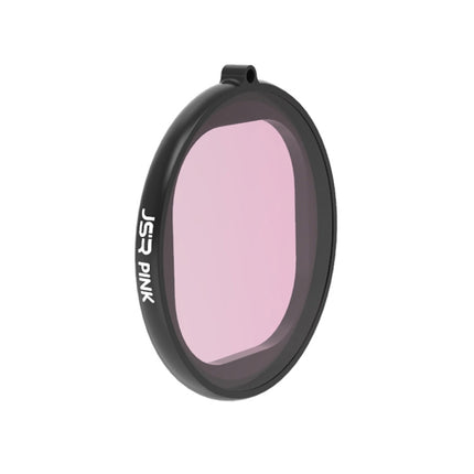 JSR Round Housing Diving Color Lens Filter for GoPro HERO8 Black(Pink)-garmade.com