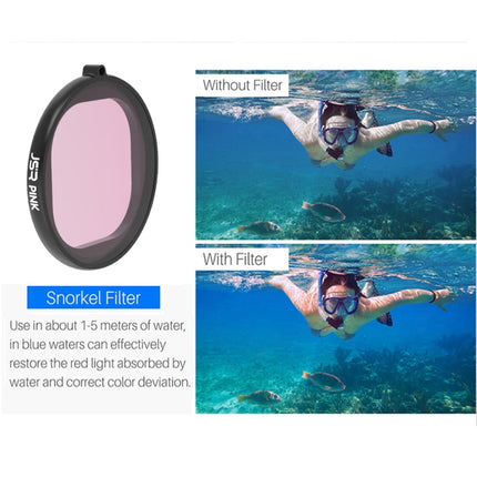JSR Round Housing Diving Color Lens Filter for GoPro HERO8 Black(Purple)-garmade.com
