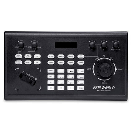 FEELWORLD KBC10 PTZ Camera Controller with Joystick and Keyboard Control ,Support PoE(UK Plug)-garmade.com