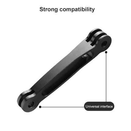Joint Aluminum Extension Arm Grip Extenter for GoPro HERO9 Black / HERO8 Black /7 /6 /5, Insta360 One R, DJI Osmo Action, Xiaoyi Sport Cameras, Length: 8.8cm-garmade.com