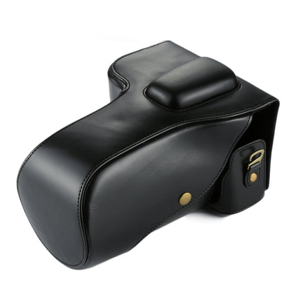 Full Body Camera PU Leather Case Bag for Nikon D7200 / D7100 / D7000 (18-200 / 18-140mm Lens)(Black)-garmade.com