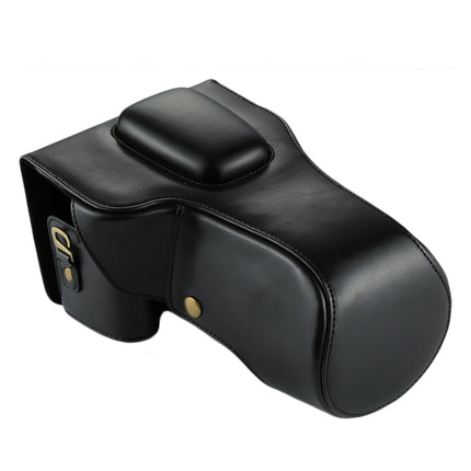 Full Body Camera PU Leather Case Bag for Canon EOS 760D / 750D (18-135mm Lens) (Black)-garmade.com