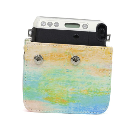 Rainbow Oil painting Pattern PU Leather Protective Camera Case Bag For FUJIFILM Instax Mini70 Camera-garmade.com