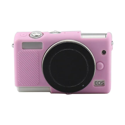 Soft Silicone Protective Case for Canon M100 (Pink)-garmade.com