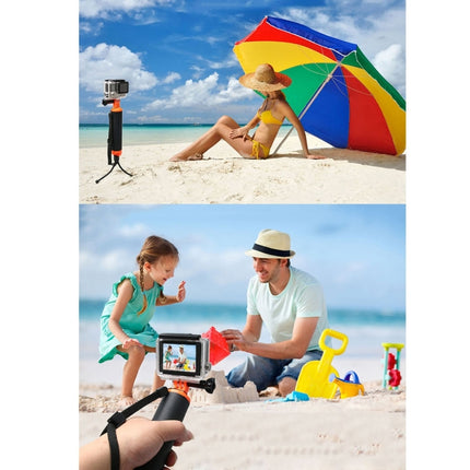 Floating Handle Grip with Tripod Holder & Adjustable Anti-lost Strap for GoPro HERO10 Black / HERO9 Black / HERO8 Black / HERO7 /6 /5 /5 Session /4 Session /4 /3+ /3 /2 /1, Insta360 ONE R, DJI Osmo Action and Other Action Cameras-garmade.com