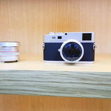 For Leica M Non-Working Fake Dummy DSLR Camera Model Photo Studio Props, Short Lens(Silver)-garmade.com