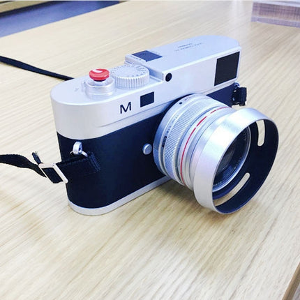 For Leica M Non-Working Fake Dummy DSLR Camera Model Photo Studio Props, Hood Lens(Silver)-garmade.com