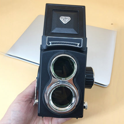 Non-Working Fake Dummy Handheld Retro DSLR Camera Model Photo Studio Props (Black)-garmade.com