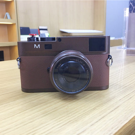 For Leica M Non-Working Fake Dummy DSLR Camera Model Photo Studio Props (Dark Coffee)-garmade.com