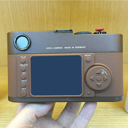 For Leica M Non-Working Fake Dummy DSLR Camera Model Photo Studio Props (Dark Coffee)-garmade.com