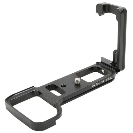FITTEST A7R III Vertical Shoot Quick Release L Plate Bracket Base Holder for Sony A7RIII (Black)-garmade.com