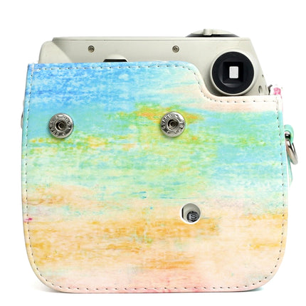 Rainbow Oil painting Pattern PU Leather Protective Camera Case Bag For FUJIFILM Instax Mini 7S / 7C Camera-garmade.com