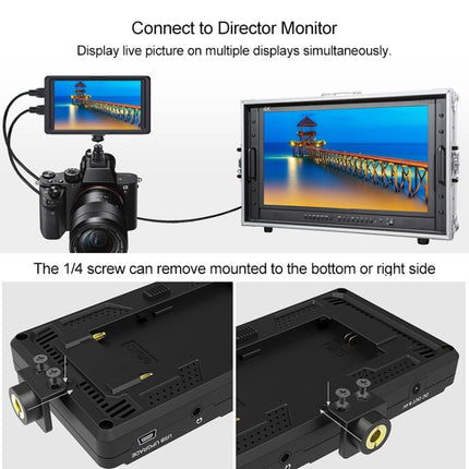 FEELWORLD F5 4K 1920 x 1080 5 inch Camera Field Monitor, Support HDMI-garmade.com