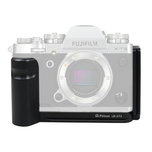 Vertical Shoot Quick Release L Plate Bracket Base Holder for Fujifilm XT3 X-T3(Black)-garmade.com
