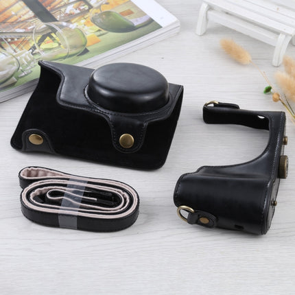 Full Body Camera PU Leather Case Bag with Strap for Samsung Galaxy Camera EK-GC100 / EK-GC110 / EK-GC200(Black)-garmade.com
