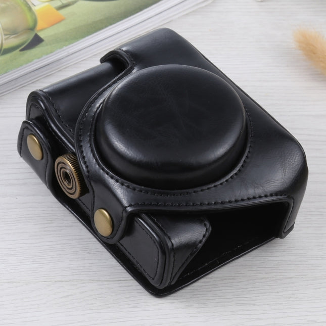 Full Body Camera PU Leather Case Bag for Sony ZV-1(Black)-garmade.com