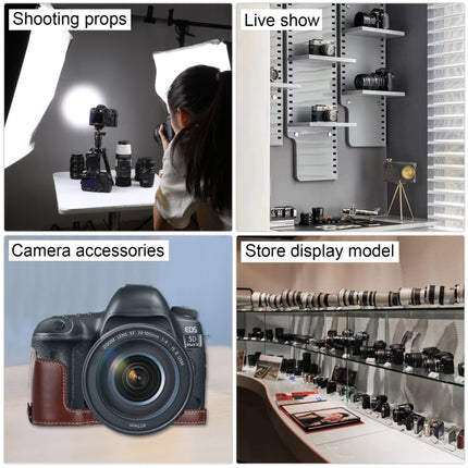 For Canon EOS 5D Mark IV Non-Working Fake Dummy DSLR Camera Model Photo Studio Props with with 24-70 Lens & Hood-garmade.com