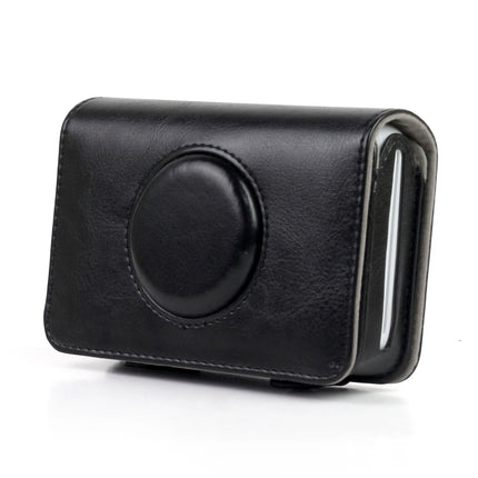 Solid Color PU Leather Case for Polaroid Snap Touch Camera (Black)-garmade.com