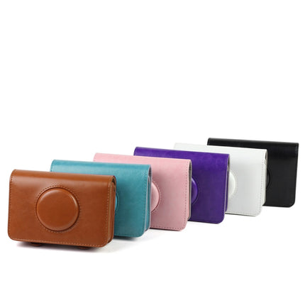Solid Color PU Leather Case for Polaroid Snap Touch Camera (Black)-garmade.com