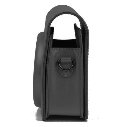 Pearly Lustre PU Leather Case Bag for FUJIFILM Instax SQUARE SQ6 Camera, with Adjustable Shoulder Strap(Black)-garmade.com